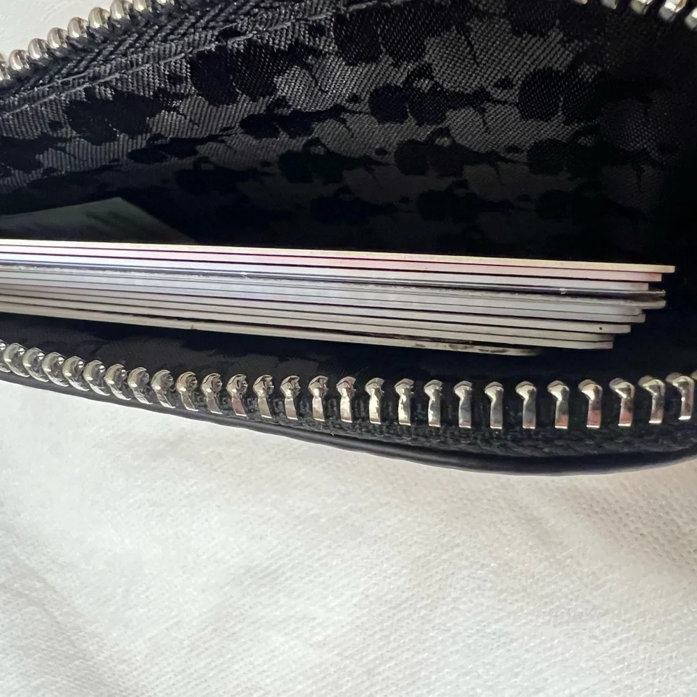 Karl Lagerfeld Zip Around Pouch/ Keychain New